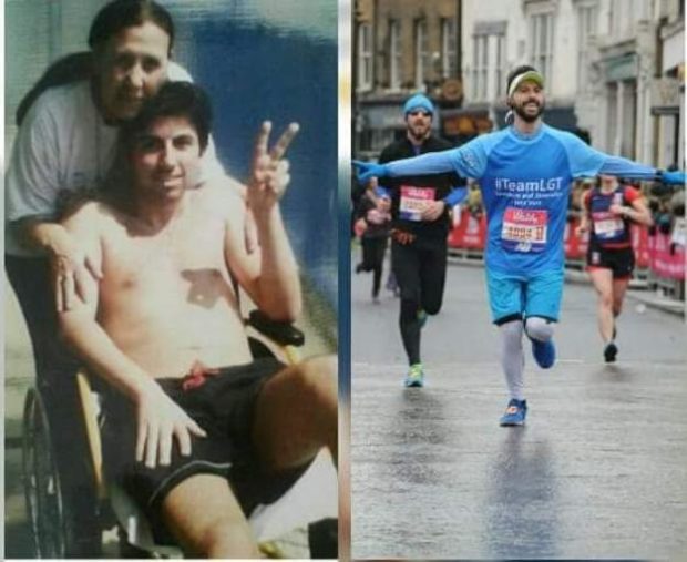 Riccardo, de una silla de ruedas a correr el maratón