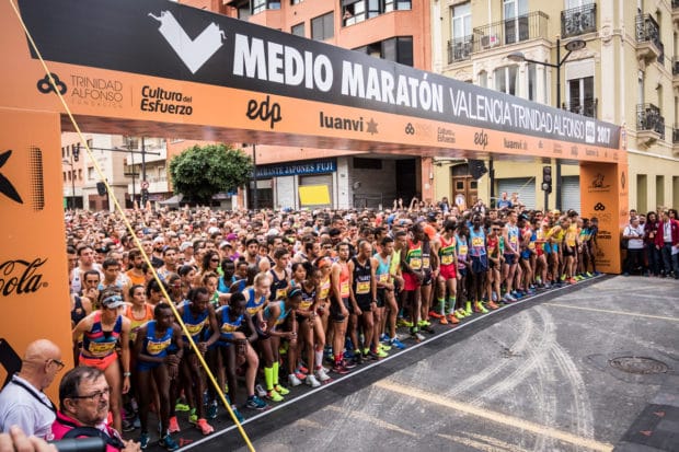 Start of the Valencia Half-Marathon