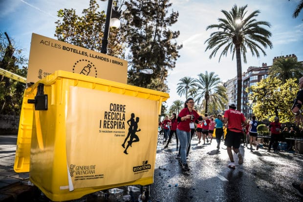 Reciclaje Residuos Maratón Valencia 2018