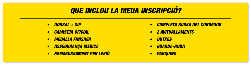 Que inclou inscripcio 10K