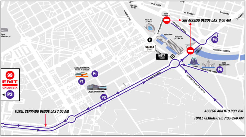 parkings maraton valencia