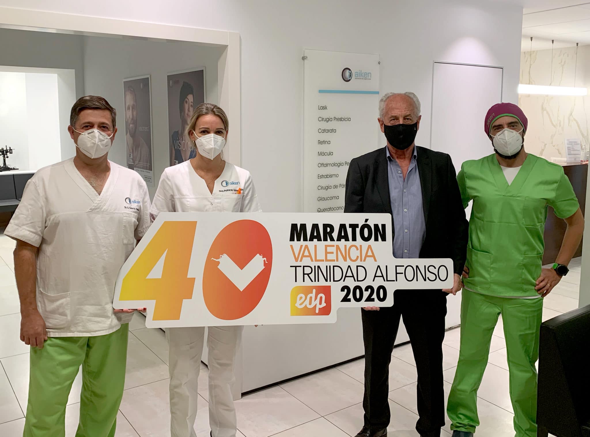 Aiken patrocinador del 40º aniversario  del Maratón Valencia
