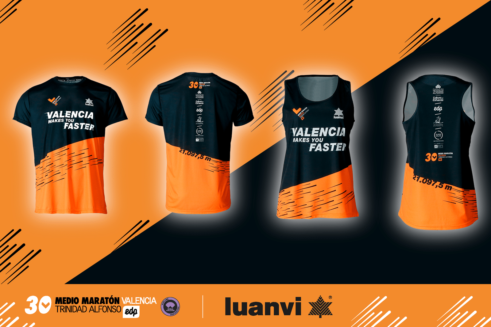 Luanvi renews its participation as the sports brand of the Valencia Half Marathon for three more years