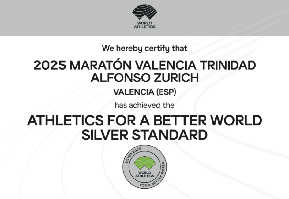 Reconocimiento internacional: Sello plata de la World Athletics