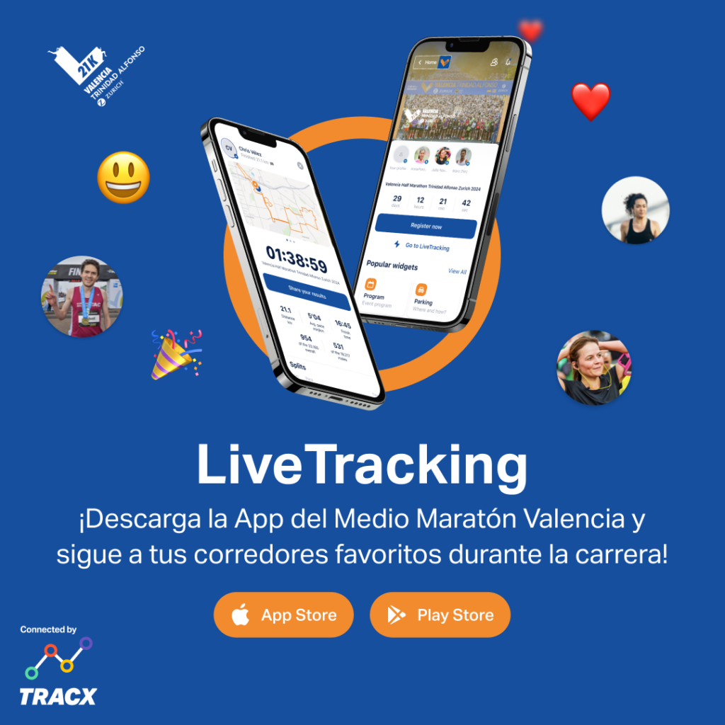 Descarga la app del Medio Maratón Valencia.