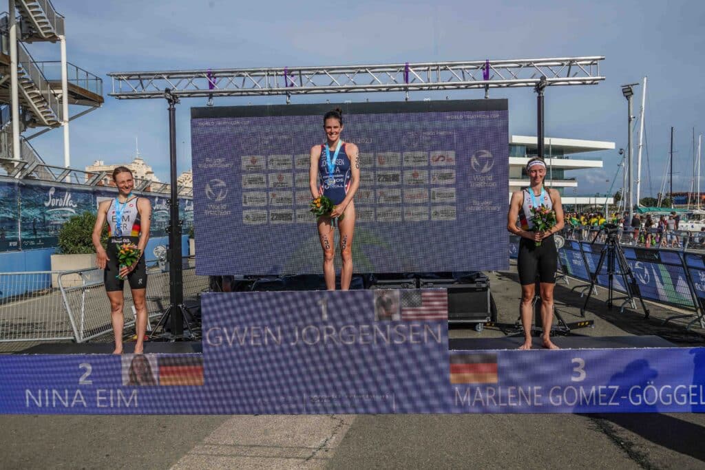 Copa del Mundo de Triatlón Podium