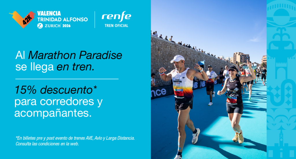 Descuento Billetes Renfe Maraton Valencia 2026